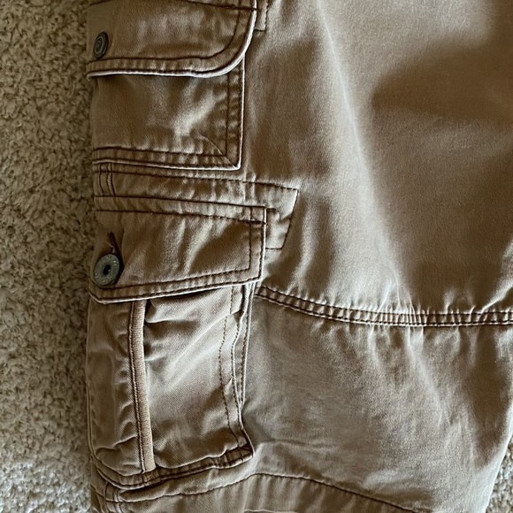 IRON Co. MENS Flat front cargo shorts military outdoor hiking khaki sz 36 - Picture 3 of 7